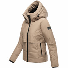 Navahoo Liebesküken XIV Damen Winterjacke Taupe Grey Größe M - Gr. 38