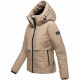 Navahoo Liebesküken XIV Damen Winterjacke Taupe Grey Größe M - Gr. 38