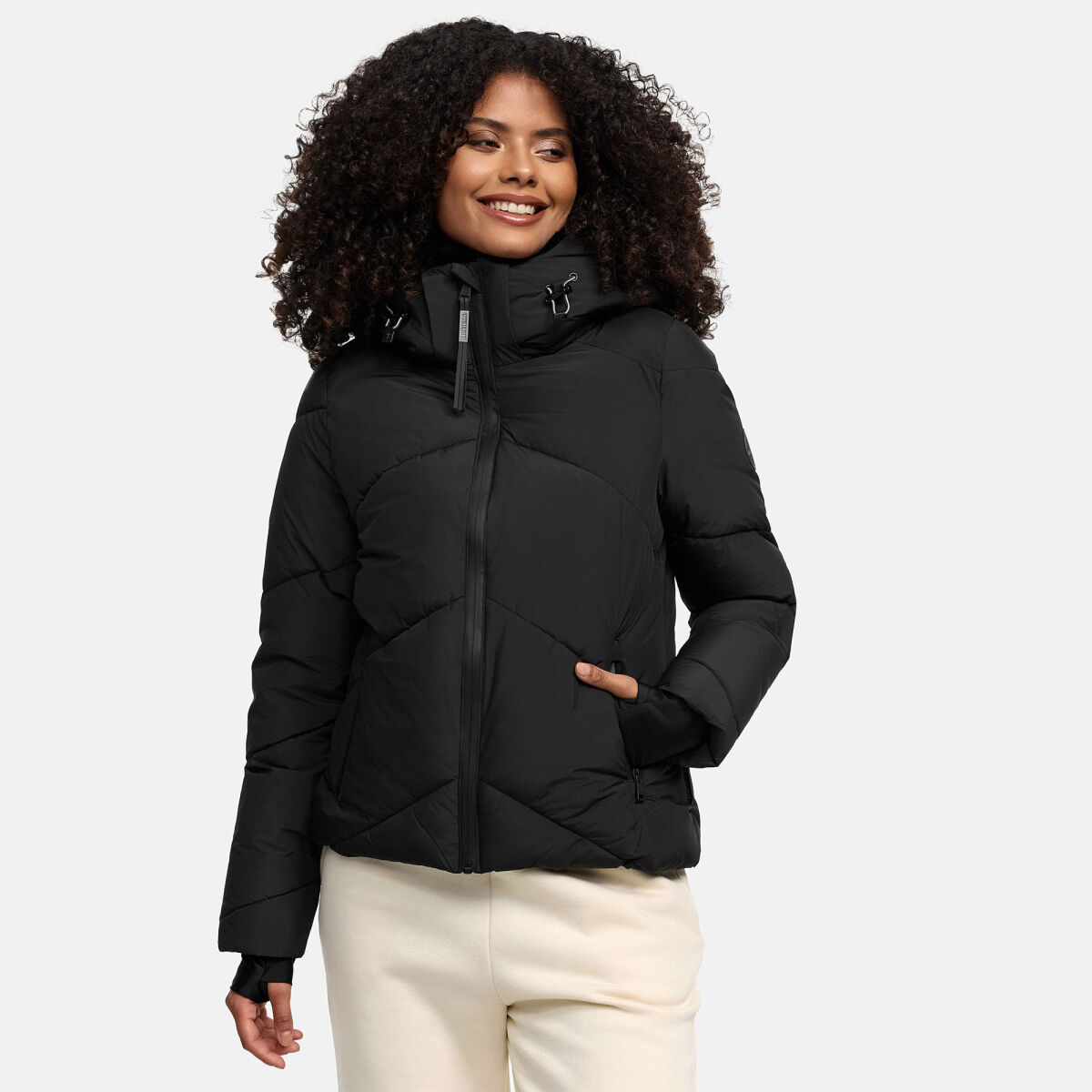 Marikoo Simaraa XVI Damen Winterjacke Schwarz Größe XL - Gr. 42