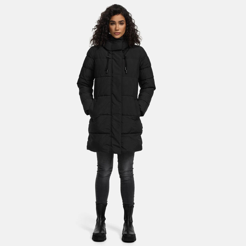 Marikoo Kaituu Damen Winter Steppjacke Schwarz