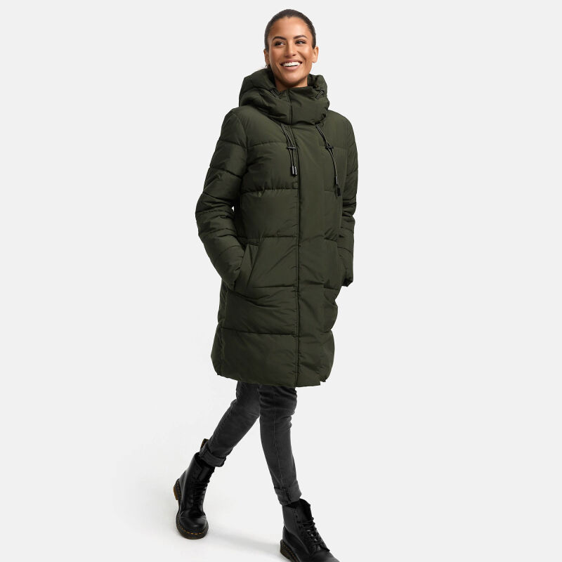 Marikoo Kaituu Damen Winter Steppjacke Dark Olive