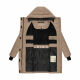 Marikoo Kaituu XVI Damen Winterjacke Taupe Grey Größe L - Gr. 40