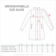 Navahoo Schmatzibaer lange Damen Winter Steppjacke