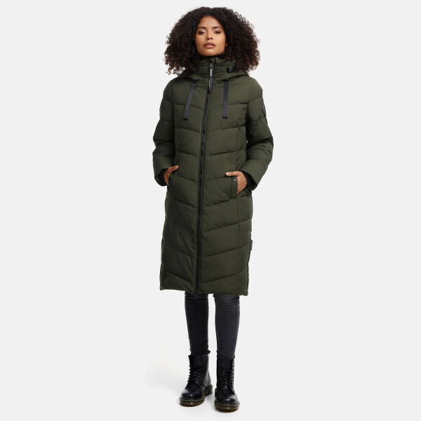 Navahoo Schmatzibaer XIV Damen Winterjacke Olive Größe L - Gr. 40