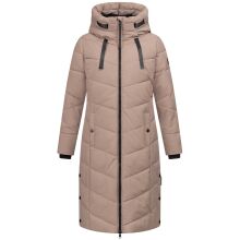 Navahoo Schmatzibaer XIV Damen Winterjacke Taupe Grey Größe XXXL - Gr. 46