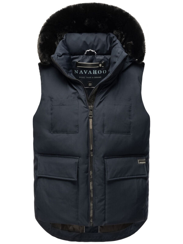 Navahoo Zimthaeschen Damen Winterweste Navy