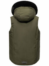 Navahoo Zimthaeschen Damen Winterweste Dark Olive-Größe S - Gr. 36