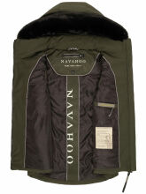 Navahoo Zimthaeschen Damen Winterweste Dark Olive-Größe S - Gr. 36