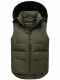 Navahoo Zimthaeschen Damen Winterweste Dark Olive-Größe S - Gr. 36