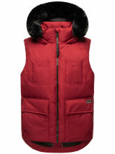 Navahoo Zimthaeschen Damen Winterweste Dark Red-Größe S - Gr. 36