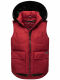 Navahoo Zimthaeschen Damen Winterweste Dark Red-Größe S - Gr. 36