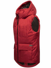 Navahoo Zimthaeschen Damen Winterweste Dark Red-Gr&ouml;&szlig;e XL - Gr. 42