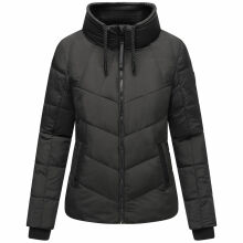Navahoo Liebesfee Damen Winterjacke Schwarz Größe XL - Gr. 42