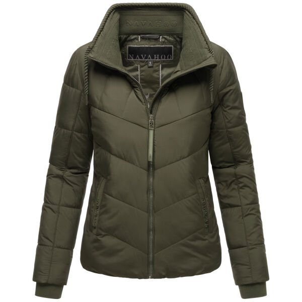 Navahoo Liebesfee Damen Winterjacke Dark Olive Größe XS - Gr. 34
