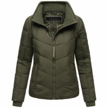 Navahoo Liebesfee Damen Winterjacke Dark Olive Größe XS - Gr. 34