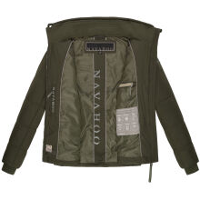 Navahoo Liebesfee Damen Winterjacke Dark Olive Größe XS - Gr. 34
