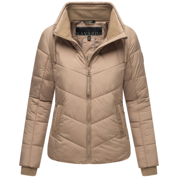 Navahoo Liebesfee Damen Winterjacke Taupe Grey Größe XS - Gr. 34