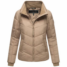 Navahoo Liebesfee Damen Winterjacke Taupe Grey Größe XS - Gr. 34