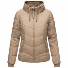 Navahoo Liebesfee Damen Winterjacke Taupe Grey Größe XS - Gr. 34
