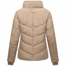 Navahoo Liebesfee Damen Winterjacke Taupe Grey Größe XS - Gr. 34