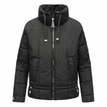 Navahoo Luftzauber Damen Winterjacke Schwarz Größe L - Gr. 40