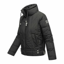 Navahoo Luftzauber Damen Winterjacke Schwarz Größe L - Gr. 40