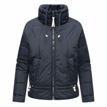 Navahoo Luftzauber Damen Winterjacke Navy Größe XS - Gr. 34