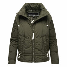 Navahoo Luftzauber Damen Winterjacke Dark Olive Größe XS - Gr. 34