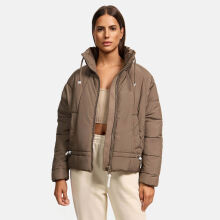 Navahoo Luftzauber Damen Winterjacke Stone Brown Größe XS - Gr. 34