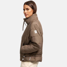 Navahoo Luftzauber Damen Winterjacke Stone Brown Größe XS - Gr. 34