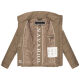 Navahoo Luftzauber Damen Winterjacke Stone Brown Größe XS - Gr. 34