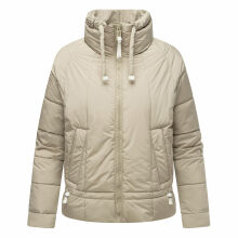 Navahoo Luftzauber Damen Winterjacke Pebble Grey Größe L - Gr. 40