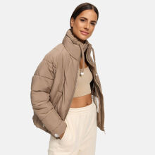 Navahoo Luftzauber Damen Winterjacke Taupe Grey Größe M - Gr. 38