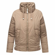 Navahoo Luftzauber Damen Winterjacke Taupe Grey Größe M - Gr. 38