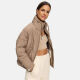 Navahoo Luftzauber Damen Winterjacke Taupe Grey Größe M - Gr. 38