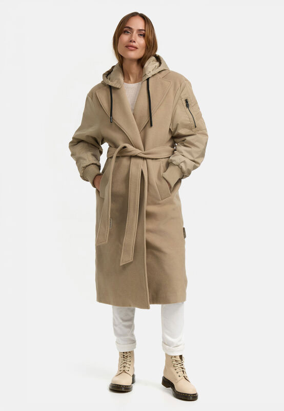 Marikoo Tjadee Damen Winter Wickelmantel