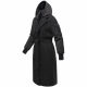 Marikoo Tjadee Damen Winter Wickelmantel Schwarz-Größe L - Gr. 40