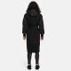 Marikoo Tjadee Damen Winter Wickelmantel Schwarz-Größe XL - Gr. 42