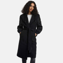 Marikoo Tjadee Damen Winter Wickelmantel Schwarz-Größe XXXL - Gr. 46