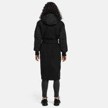 Marikoo Tjadee Damen Winter Wickelmantel Schwarz-Größe XXXL - Gr. 46