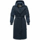 Marikoo Tjadee Damen Winter Wickelmantel Navy-Größe XXXL - Gr. 46
