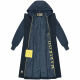 Marikoo Tjadee Damen Winter Wickelmantel Navy-Größe XXXL - Gr. 46