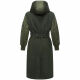 Marikoo Tjadee Damen Winter Wickelmantel Dark Olive-Größe M - Gr. 38