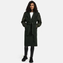 Marikoo Tjadee Damen Winter Wickelmantel Dark Olive-Gr&ouml;&szlig;e L - Gr. 40
