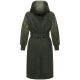 Marikoo Tjadee Damen Winter Wickelmantel Dark Olive-Größe XL - Gr. 42