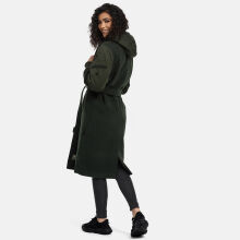 Marikoo Tjadee Damen Winter Wickelmantel Dark Olive-Größe XXL - Gr. 44