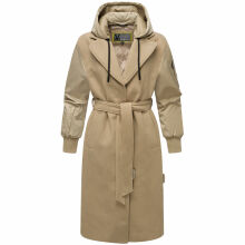 Marikoo Tjadee Damen Winter Wickelmantel Sand Beige-Größe XS - Gr. 34