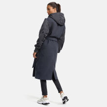Marikoo Tjadee Damen Winter Wickelmantel Anthrazit-Größe XL - Gr. 42