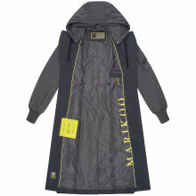 Marikoo Tjadee Damen Winter Wickelmantel Anthrazit-Größe XL - Gr. 42