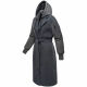 Marikoo Tjadee Damen Winter Wickelmantel Anthrazit-Größe XL - Gr. 42